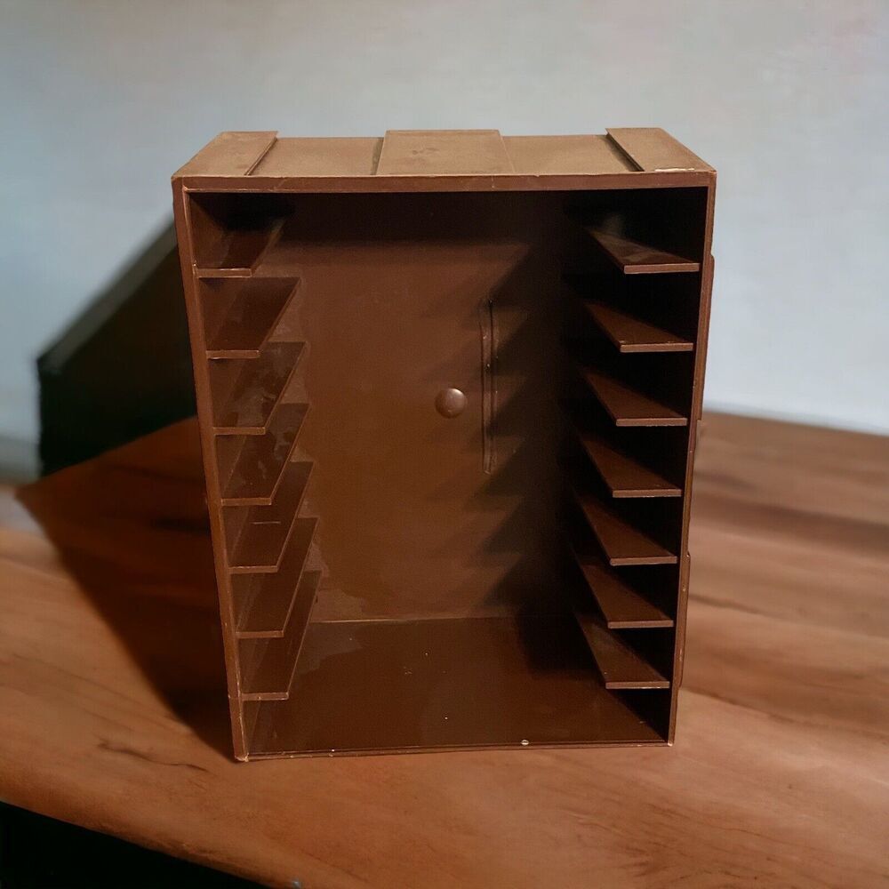 Vintage Retro Add n' Stac” Cassette Storage Unit Interlocking